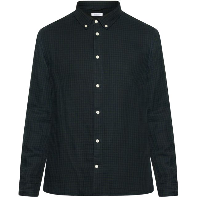 Regular fit double layer checkered shirt