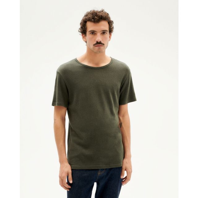 Basic Dark green Hemp T-Shirt