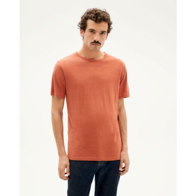 Clay Red Hemp T-Shirt