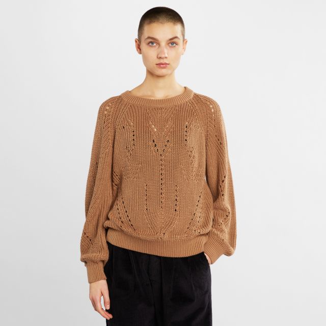 Sweater Ockelbo Pointelle Knit 