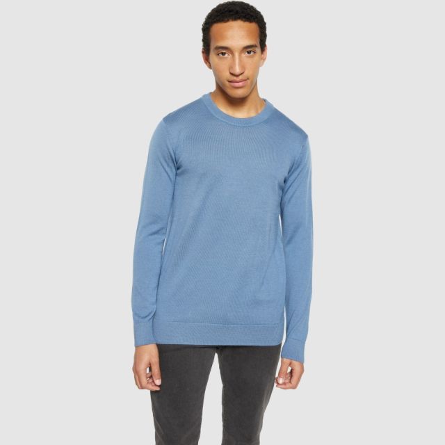 Regular merino knit crew neck - RWS