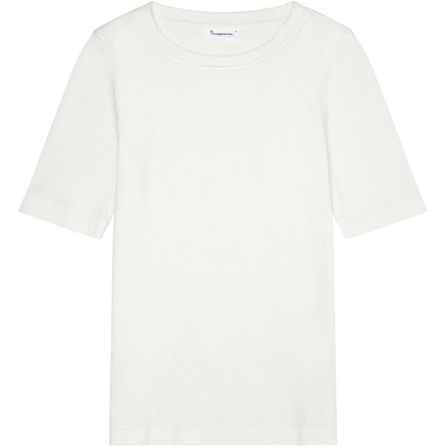 Rib t-shirt white