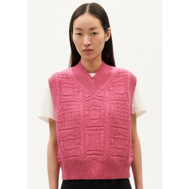 Pink Links Mica Knitted Vest