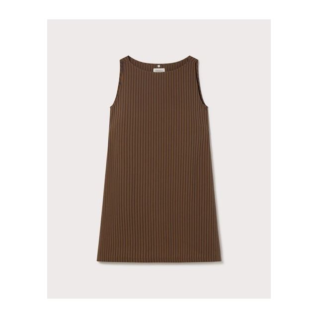 Brown Stripes Cecile Dress